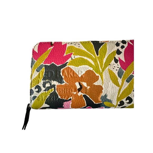 TED BAKER Floral Magnolia Large Print Clutch Zip Wallet NEW New with tags - Picture 5 of 6